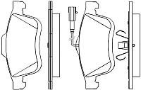 

Тормозные колодки Bosch, 0986494795