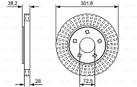 Тормозной диск Bosch 0986479B17