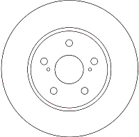 Тормозной диск TRW DF4204 - 