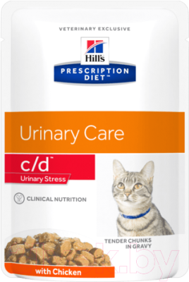 

Корм для кошек Hill's, Prescription Diet c/d Stress Urinary Care Chicken