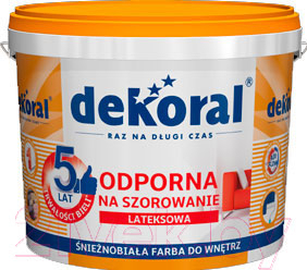 Краска Dekoral Акрилит W Plus (1л, снежно-белый)