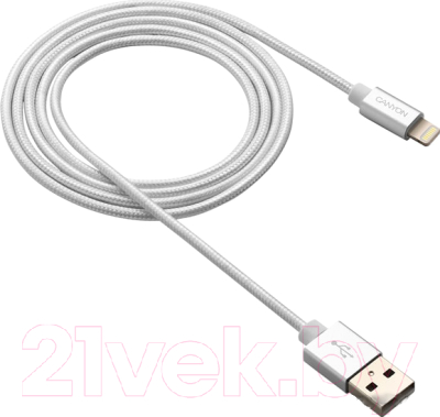 Кабель Canyon USB-Lightning MFI MFI-3 / CNS-MFIC3PW (1м, белый)