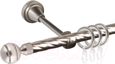 

Карниз для штор АС ФОРОС, Grace D16K составной + наконечники Денвер