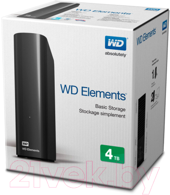 Внешний жесткий диск Western Digital Elements Desktop 6TB (WDBWLG0060HBK-EESN)