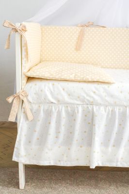 Комплект постельный для малышей Martoo Comfy 3 (белый/бежевый)