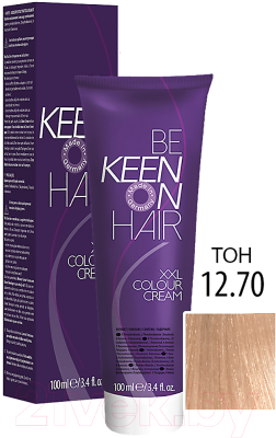 Изображение товара Крем-краска для волос KEEN Colour Cream 12.70 (платиновый блондин коричневый)
