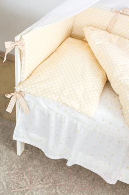 Комплект постельный для малышей Martoo Comfy 7 (белый/бежевый)