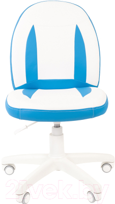 Кресло детское Chairman Kids 122 (экопремиум белый/голубой)