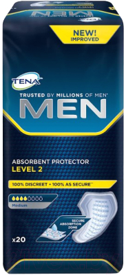 Прокладки урологические Tena For Men Level 2 (20шт)