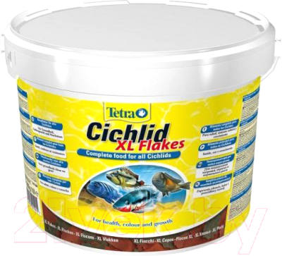 Корм для рыб Tetra Cichlid XL Flakes (10л)