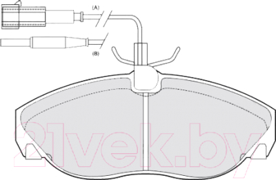 

Тормозные колодки Valeo, 301010
