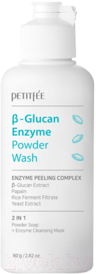 Пудра для умывания Petitfee B-Glucan Enzyme Powder Wash (80г)