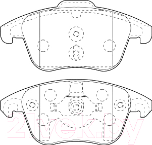 

Тормозные колодки Valeo, 302099