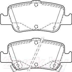 

Тормозные колодки Valeo, 302156