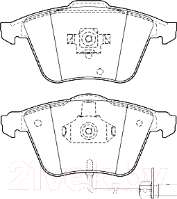 

Тормозные колодки Valeo, 302056