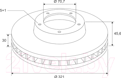 

Тормозной диск Valeo, 197756