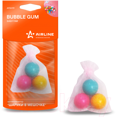 Изображение товара Ароматизатор автомобильный Airline Шарики в мешочке / AFSH119 (бабл гам)