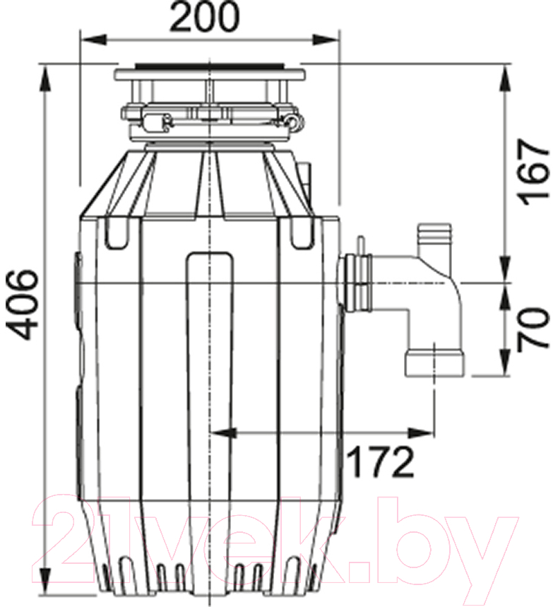 Измельчитель отходов Franke Turbo Elite TE-125