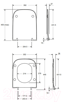 Унитаз подвесной Kolo Modo Pure Rimfree L33123000 + L30115000