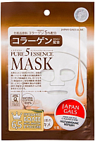 Маска для лица тканевая Japan Gals Pure5 Essence с коллагеном (1шт) - 