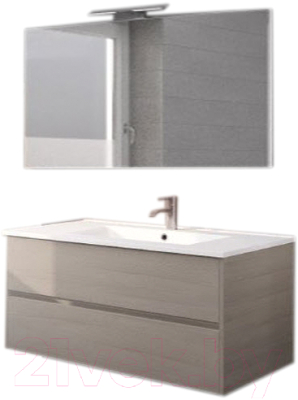Комплект мебели для ванной Riho Porto SET 10 / FPO100DP4DP4S10 (серый)