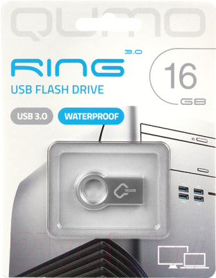 Usb flash накопитель Qumo Ring 16GB 3.0 / QM16GUD3-Ring