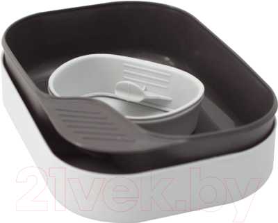 Набор пластиковой посуды Wildo Camp-A-Box Basic / W302610 (светло-серый)