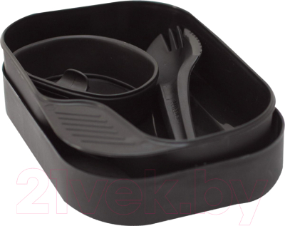 Набор пластиковой посуды Wildo Camp-A-Box Light / W20261 (черный)