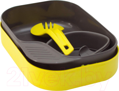 Набор пластиковой посуды Wildo Camp-A-Box Light / W20267 (желто-зеленый)