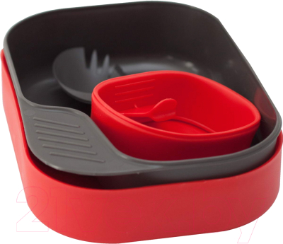 Набор пластиковой посуды Wildo Camp-A-Box Light / W20268 (красный)
