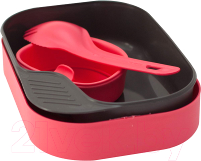 Набор пластиковой посуды Wildo Camp-A-Box Light / W20269 (розовый)