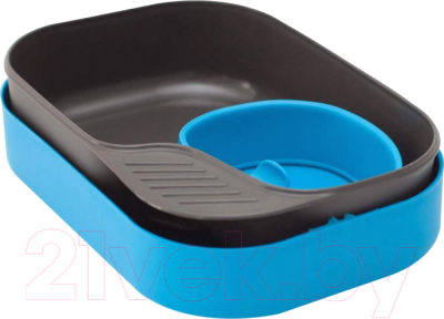 Набор пластиковой посуды Wildo Camp-A-Box Basic / W302633 (голубой)