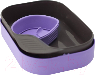 Набор пластиковой посуды Wildo Camp-A-Box Basic / W30266 (лиловый)
