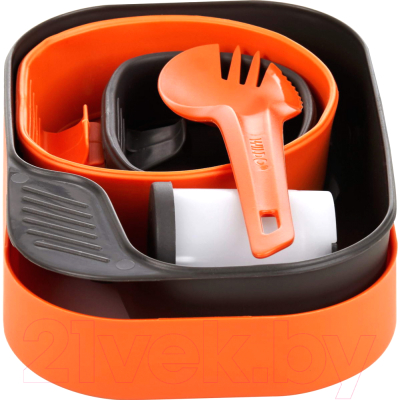 Набор пластиковой посуды Wildo Camp-A-Box Complete / W10262 (оранжевый)