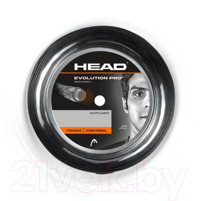 Струна для сквоша Head Evolution Pro Reel / 281309 (110м, черный)