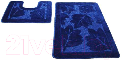Набор ковриков для ванной и туалета Shahintex РР 50x80/50x50 (индиго)
