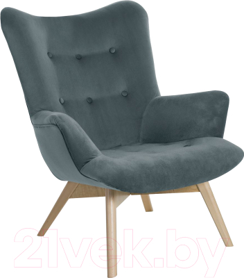 Кресло мягкое Atreve Angel (серый PA06/бук)