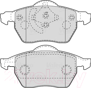 

Тормозные колодки Valeo, 301008