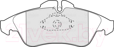

Тормозные колодки Valeo, 301044