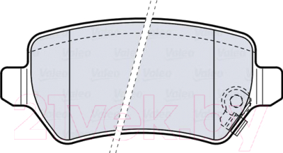 

Тормозные колодки Valeo, 301584