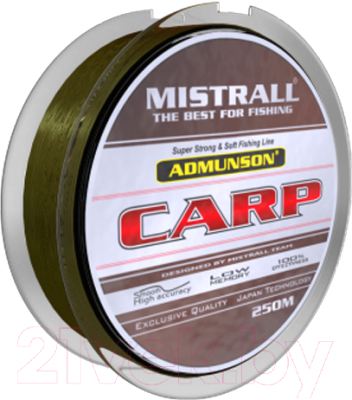Леска монофильная Mistrall Admunson Carp 0.22мм 250м / ZM-3332022