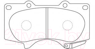 Тормозные колодки TOYOTA 0446535290