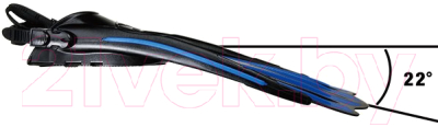 Ласты IST Sports FP01B-XL (черный/синий)