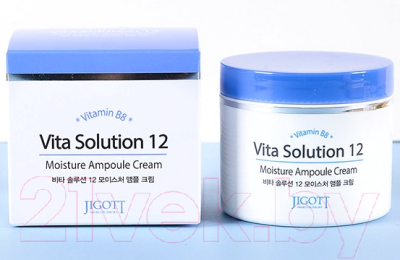 Крем для лица Jigott Vita Solution 12 увлажняющий ампульный (100мл)