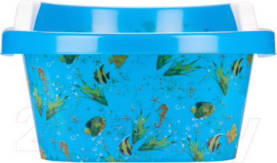 Ванночка детская Альтернатива Рыбки / М6508 (синий)