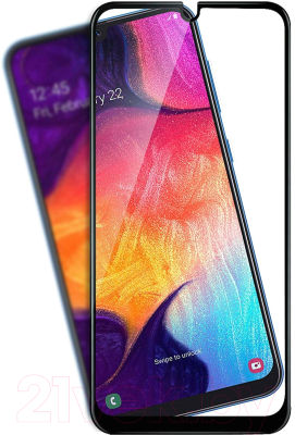 Защитное стекло для телефона Case Full Glue для Galaxy A30s/A50s/A50 (черный)