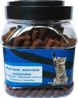 

Лакомство для кошек O'dog, Мягкие мясные палочки ягненок и индейка