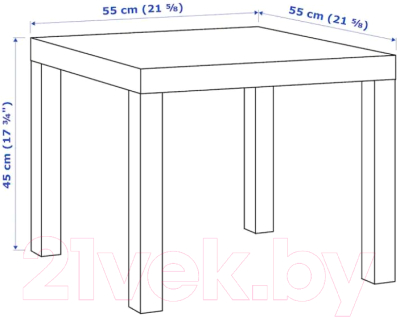 Журнальный столик Ikea Лакк 704.499.11 / 304.499.08