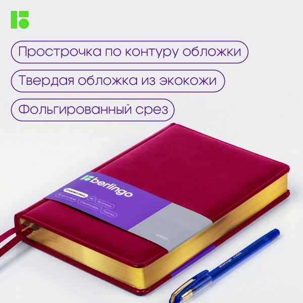 Ежедневник Berlingo xGold UD0 81508 (160л, фуксия)