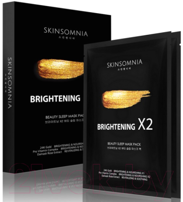 Маска для лица тканевая Skinsomnia Brightening X2 Beauty Sleep Mask Pack